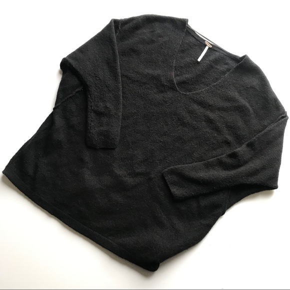 Free People Softly Vee Wool Oversized Sweater XS - Picture 2 of 4